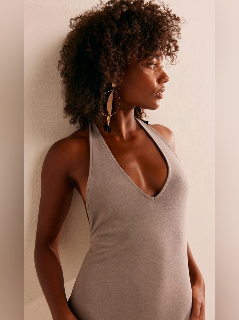 Free People free-est Collection ~ Good Feels Halter Midi Dress ~ Medium ~ NWT** - Picture 10 of 12